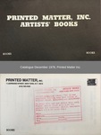 Catalogue December 1978 by Printed Matter Inc.