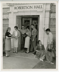Wesley Students Outside Robertson Hall