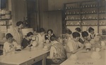 Margaret Kelly Cable Teaching UND Ceramics Class, 1923