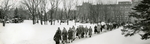 Winter Scene on Campus, Late 1950s by Lee-Evanson Studio