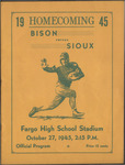 October 27, 1945, vs. the Bison in Fargo by North Dakota State University--Fargo