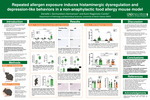 Repeated allergen exposure induces histaminergic dysregulation and depression-like behaviors in a non-anaphylactic food allergy mouse model by Danielle Germundson-Hermanson