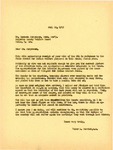 Letter from Representative Burdick to Garmann Jorgenson Regarding Indian Welfare Funds, July 11, 1949