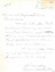 Letter from Pearl Spotted Horse to Congressman Burdick Regarding Fort Berthold Claims, March 5, 1954 by Pearl Spotted Horse