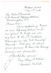 Letter from Mary D Wheeler to Congressman Burdick Regarding Fort Berthold Claims, March 5, 1954