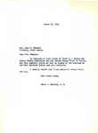 Letter from Congressman Burdick to Wheeler Regarding Fort Berthold Claims, March 12, 1954 by Usher Burdick