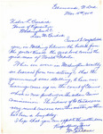 Letter from Mr. J Deane to Representative Burdick Regarding Fort Berthold Claims, March 15, 1954