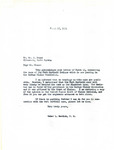 Letter from Congressman Burdick to Deane Regarding Fort Berthold Claims, March 17, 1954 by Usher Burdick