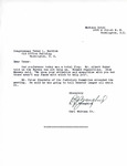 Letter from B. J. Youngbird and Carl Whitman, Jr. to Representative Burdick Informing that Conference was a Flop, Undated