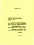 Letter from C. J. Barry to John B. Hart Regarding Medical Care, October 15, 1951