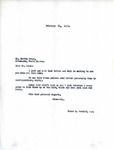 Letter from Representative Burdick to Martin Cross Regarding Hearings and Delegates in Washington, February 21, 1950