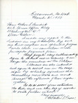 Letter from Martin Cross to Representative Burdick Regarding Per Capita Payments, March 21, 1950