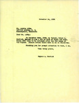 Letter from Eugene Burdick to Archie Libby Regarding Loaned Cuts, November 14 1935