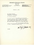 Letter from Willoughby M. Babcock to Eugene Burdick Regarding Beaded Dress, January 6, 1931