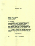 Letter from Representative Burdick to Oscar L. Chapman Regarding Three Affiliated Tribes Tribal Council, January 14, 1952