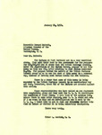 Letter from Representative Burdick to Howard McGrath Regarding Tribal Business Council, January 21, 1952