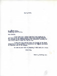 Letter from Representative Burdick to Martin Cross Regarding a Bill that Cross Would Like to See Introduced, May 5, 1950