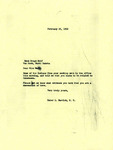 Letter from Representative Burdick to Rose Drags Wolf Regarding Sakakawea, February 25, 1952
