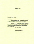 Letter from Representative Burdick to Martin Fox Regarding Investigators, March 24, 1952