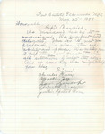Letter from a Group from the Fort Berthold Reservation to Representative Burdick Regarding Delegates in Washington, D.C., May 25, 1950