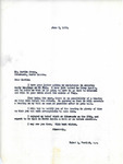 Letter from Representative Burdick to Martin Cross Regarding Hearings for US House Resolution 8411, June 8, 1950