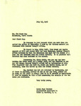 Letter from Laura Page Knudson to Jim Black Dog Regarding Per Capita Payments, July 18, 1952