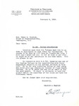Letter from Fred Traynor to Representative Usher Burdick Regarding Indian Legislation, February 6, 1939