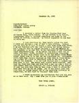Letter from Eugene Burdick to John G. Hunter Regarding Catfish's Estate, December 26, 1935
