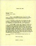 Letter from Eugene Burdick to B. O. Angell Regarding Catfish's Estate, January 16, 1936