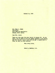 Letter from Representative Burdick to Emma Jones Regarding Per Capita Payments, January 31, 1952