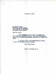 Letter from Representative Burdick to Martin Cross Thanking Cross for Forwarding Resolution Adopted on December 7 by the Fort Berthold Inter-Agency Committee, February 4, 1952