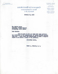 Letter from Representative Burdick to Martin Cross Regarding the Petition Calling for the Investigation of Jefferson B. Smith, January 15, 1953