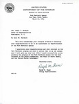 Letter from Ralph Shane to Representative Burdick Thanking Burdick for his Congratulations, March 12, 1954