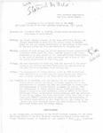 Resolution Passed by Three Affiliated Tribes Tribal Council Regarding Per Capita Payments, May 13, 1954