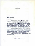 Letter from Representative Burdick to Martin Cross Regarding the Bureau of Indian Affairs's Decision to Reject Per Capita Payments, June 2, 1954