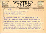 Telegram from Martin Cross to Representative Burdick Asking Burdick to Oppose US House Resolution 4985, June 10, 1954