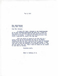Letter from Representative Burdick to Alyce Machado Regarding her Children Being Denied Enrollment to the Three Affiliated Tribes, May 5, 1955 by Alyce Machado