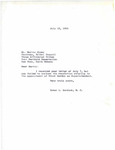 Letter from Representative Burdick to Martin Cross Responding to Cross's July 7 Letter, July 12, 1955 by Usher Burdick