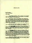 Letter from Representative Burdick to Hal Davies Regarding History of the Garrison Dam, January 14, 1952