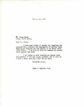 Letter from Representative Burdick to Frank Heart Regarding Bill on Per Capita Payments, January 20, 1956