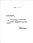 Letter from Office of Representative Burdick to Gordon W. Bell Regarding Religious Education, January 25, 1950