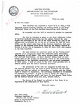 Letter from Wesley D'Ewart to Clair Engle Regarding US House Resolution 9324, March 12, 1956
