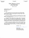 Letter from Martin Cross to Representative Burdick Regarding the Passing of US Senate Bills 2151 and 1528, March 20, 1956