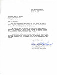Letter from Samuel Matthews to Representative Burdick Regarding US Senate Bill 2151 and Census Roll, March 26, 1956 by Samuel Matthews
