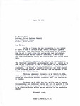Letter from Representative Burdick to Martin Cross Regarding US Senate Bill 2151, March 28, 1956