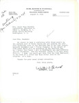 Letter from Walter Burk to Laura Page Knudson Regarding Garrison Dam Pool Level, August 2, 1954