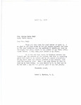 Letter from Representative Burdick to Lillie Wolf Regarding Friction Between Members of the Tribes and the Tribal Council, April 13, 1956 by Usher Burdick