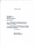 Letter from Laura Page Knudson for Representative Burdick to Sam Stern Regarding George Stephenson, November 10, 1952