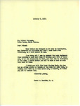 Letter from Representative Burdick to Walter Ferguson Regarding Garrison Dam Lands, January 2, 1952