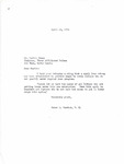 Letter from Representative Burdick to Martin Cross Regarding Establishment of Loan Enterprise, April 18, 1956